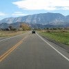 Highway headed toward mountains