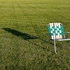 Empty lawn chair 