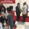 Students and adults interacting with each other Students and adults interacting with each other