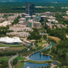 Aerial view of The Woodlands