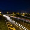 Highway traffic at night