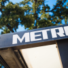 Close up of Metro sign