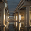 Bayou under a bridge