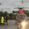 National guard medical helicopter and medical team