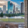 Skyline of Houston after Hurricane Harvey