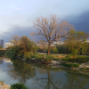 The Deer Park plant smoke plume seen from Buffalo Bayou Park