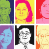 Series of portraits of Asian Americans