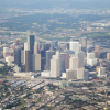 Aerial view of downtown Houston