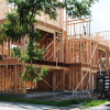 A house being constructed