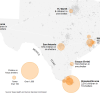 Map of child migrant detention shelters across Texas