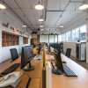 Desks in an office