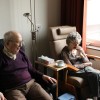 Elder man and woman in an hospital
