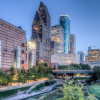 Downtown Houston from Buffalo Bayou