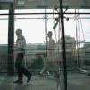 Corridor with people walking