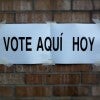 Vote Aqui Hoy sign