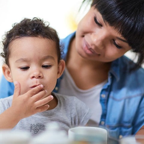 child eating