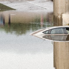 Hurricane Harvey flooded cars