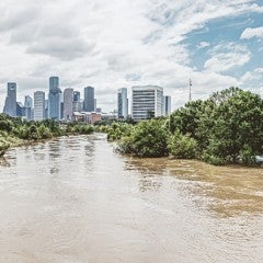 Hurricane Harvey flooding Buffalo Bayou