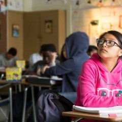 Students in a classroom