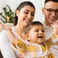 family with toddler