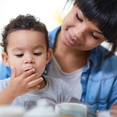 child eating