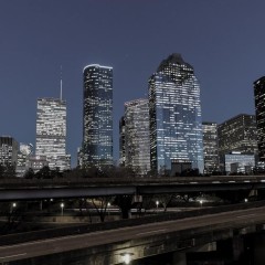 Houston Downtown Skyline Night