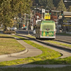 A BRT bus in Eugene, Oregon