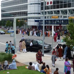 Eid celebration at convention center