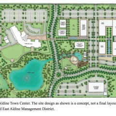 Site plan for East Aldine Town Center